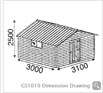 GS1010 Dimension Drawing - Click To Enlarge