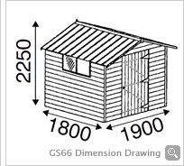GS66 Dimension Drawing - Click To Enlarge