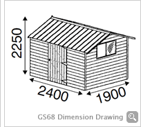 GS68 Dimension Drawing - Click To Enlarge