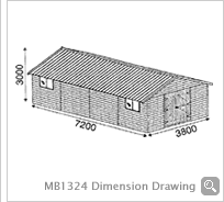 Minibarn MB1324 Dimension Drawing - Click to Enlarge