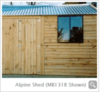 Alpine Shed MB1324 (MB 1318 Shown) - Click to Enlarge