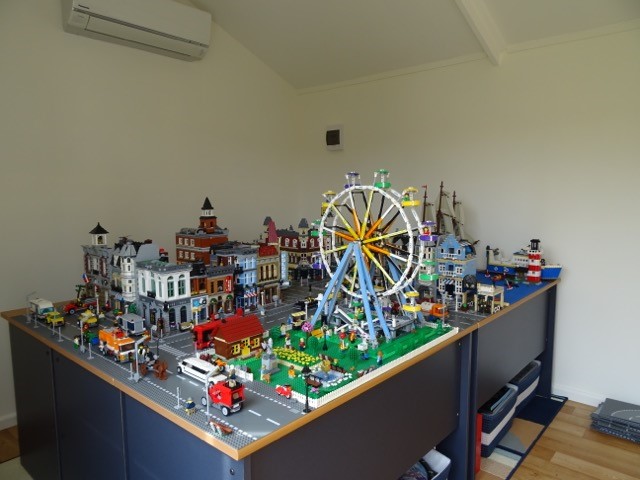 A Melwood Cabana makes the perfect Backyard Hobby Room for this professional LegoMaster.