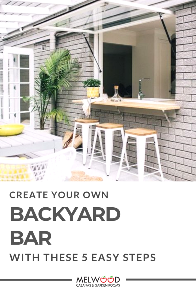 Backyard bar in 5 easy steps