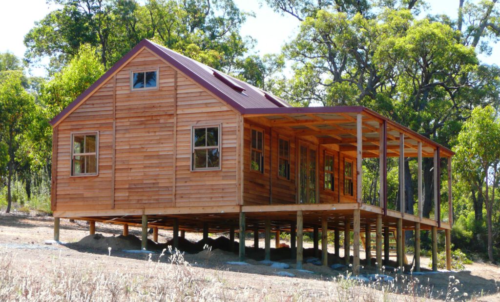 cedarspan cabin constructed in just 5 days | the pefect holiday home or airbnb for rural property
