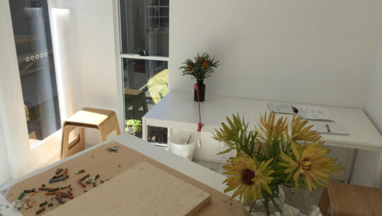 Nicola’s home art studio for creating and selling Australian art