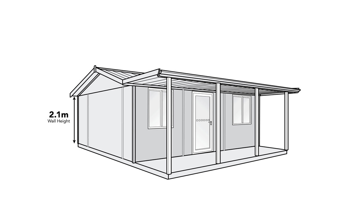 Melwood Verandah Shed Sizes - Greenspan