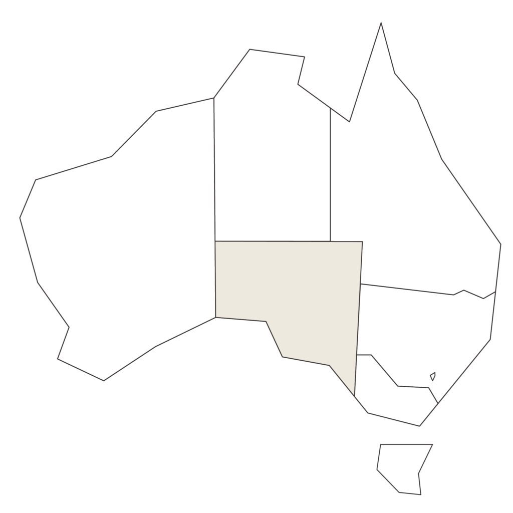 Australia with SA highlighted
