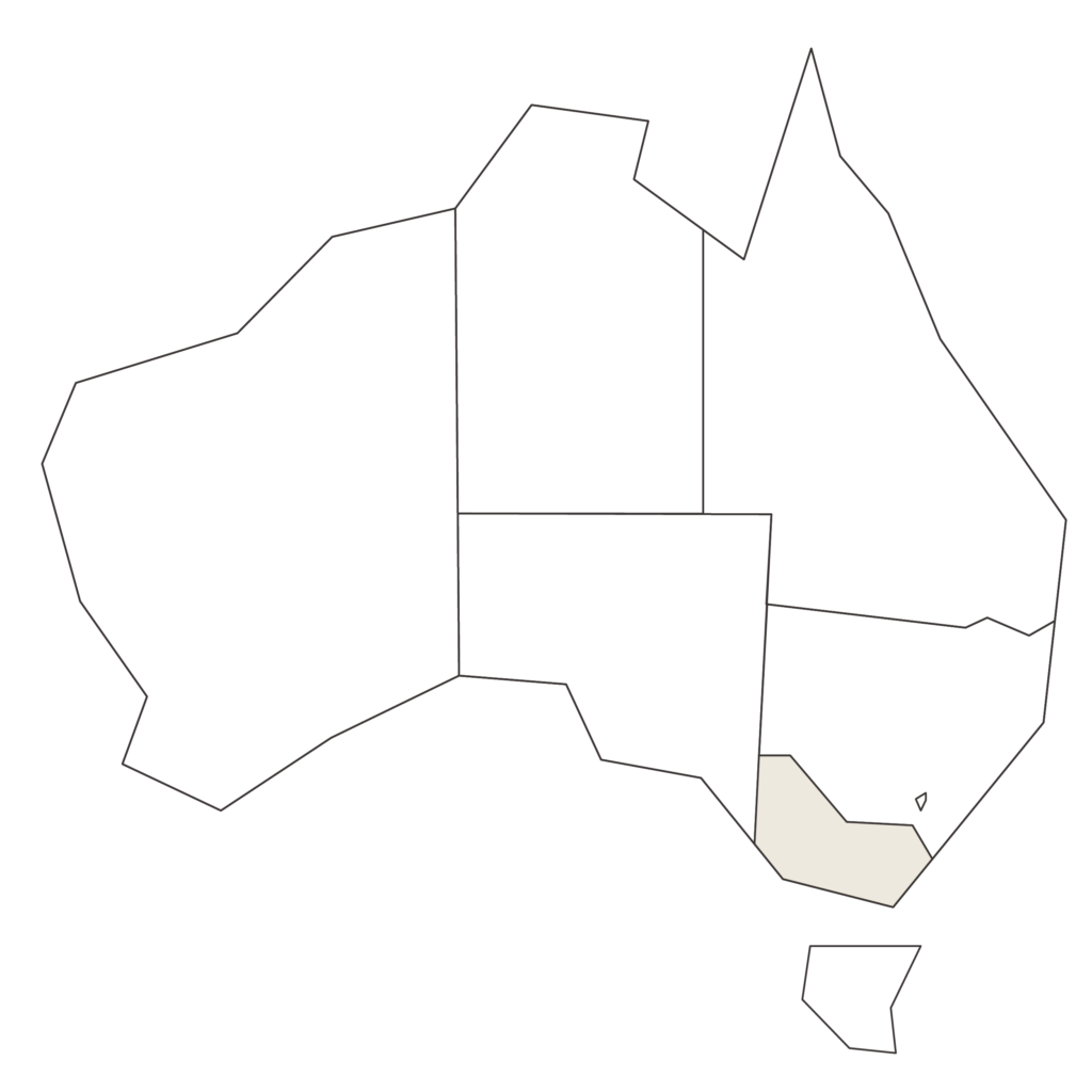 Australia with VIC highlighted