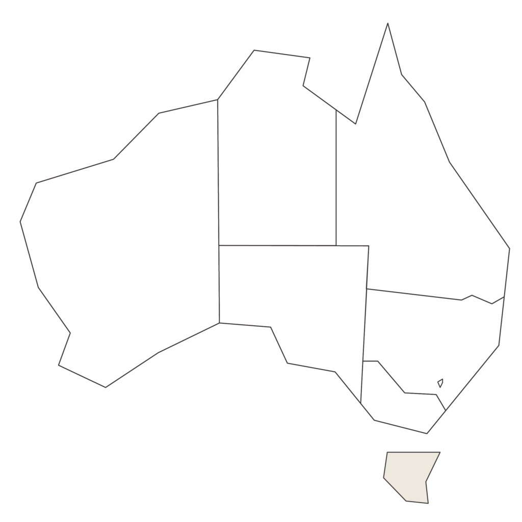 Australia with TAS highlighted