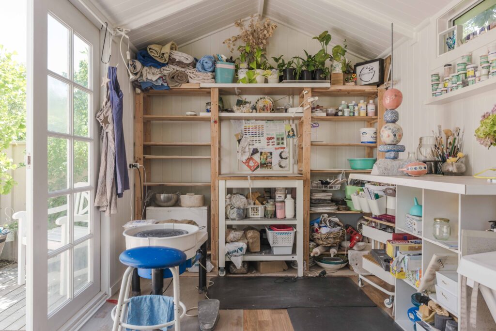 Pottery studio interior