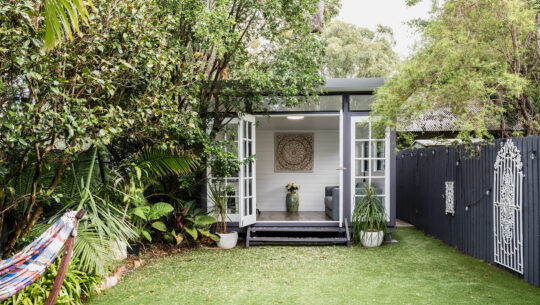 Modern home office shed meets period perfection 